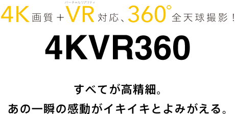 PIXPRO 4KVR360 アクションカメラ新発売！